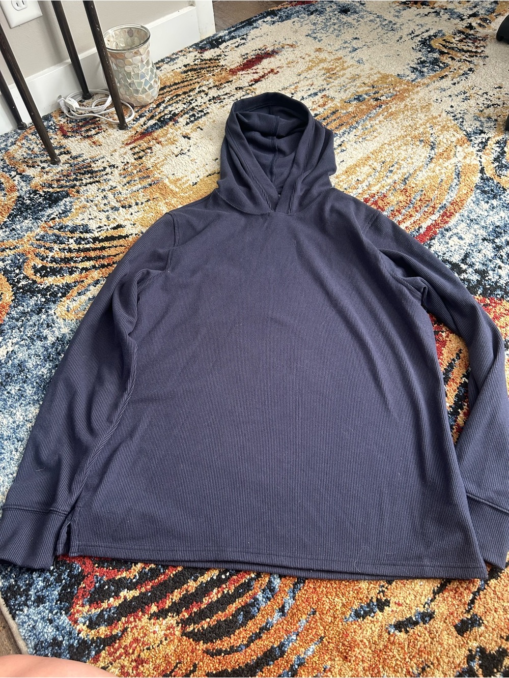 Geoffrey Beene Navy Hooded Long-Sleeve Pullover
